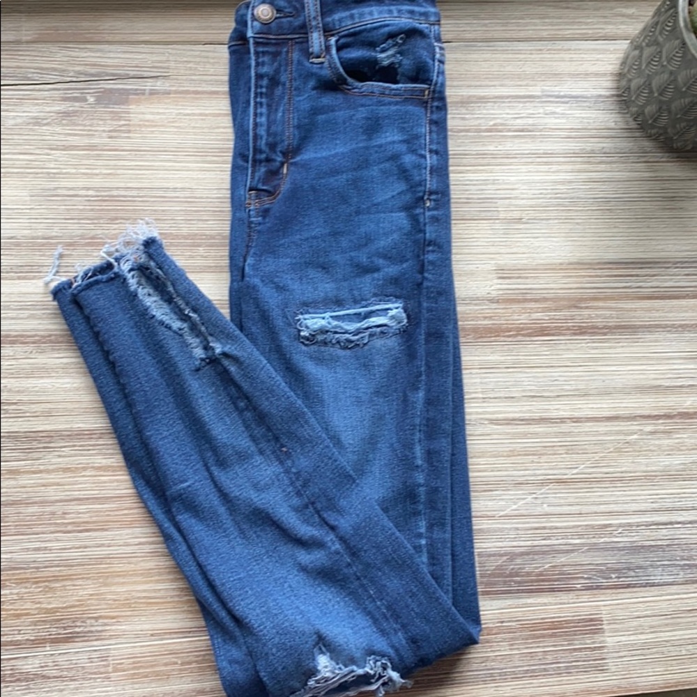 American Eagle super high waisted jeans
